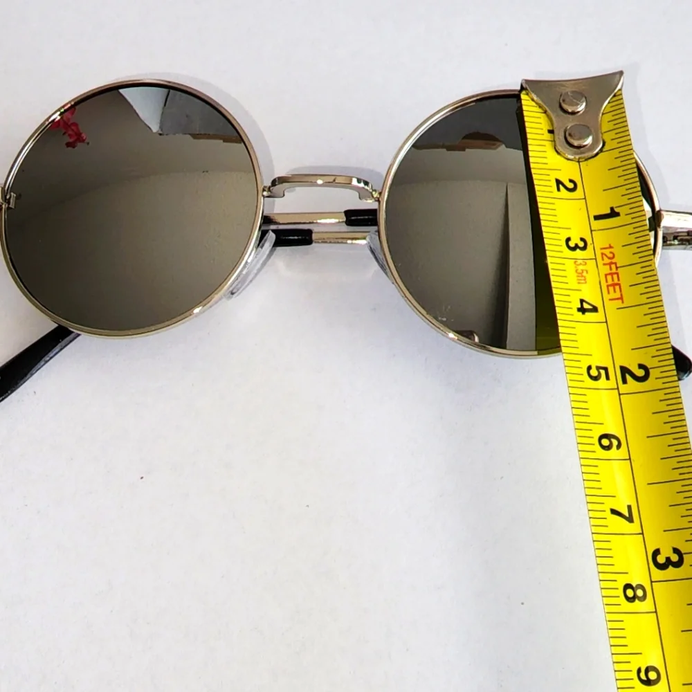 2 for $14 Blue Unisex Hippie Round Lens Retro Sunglasses NIB
